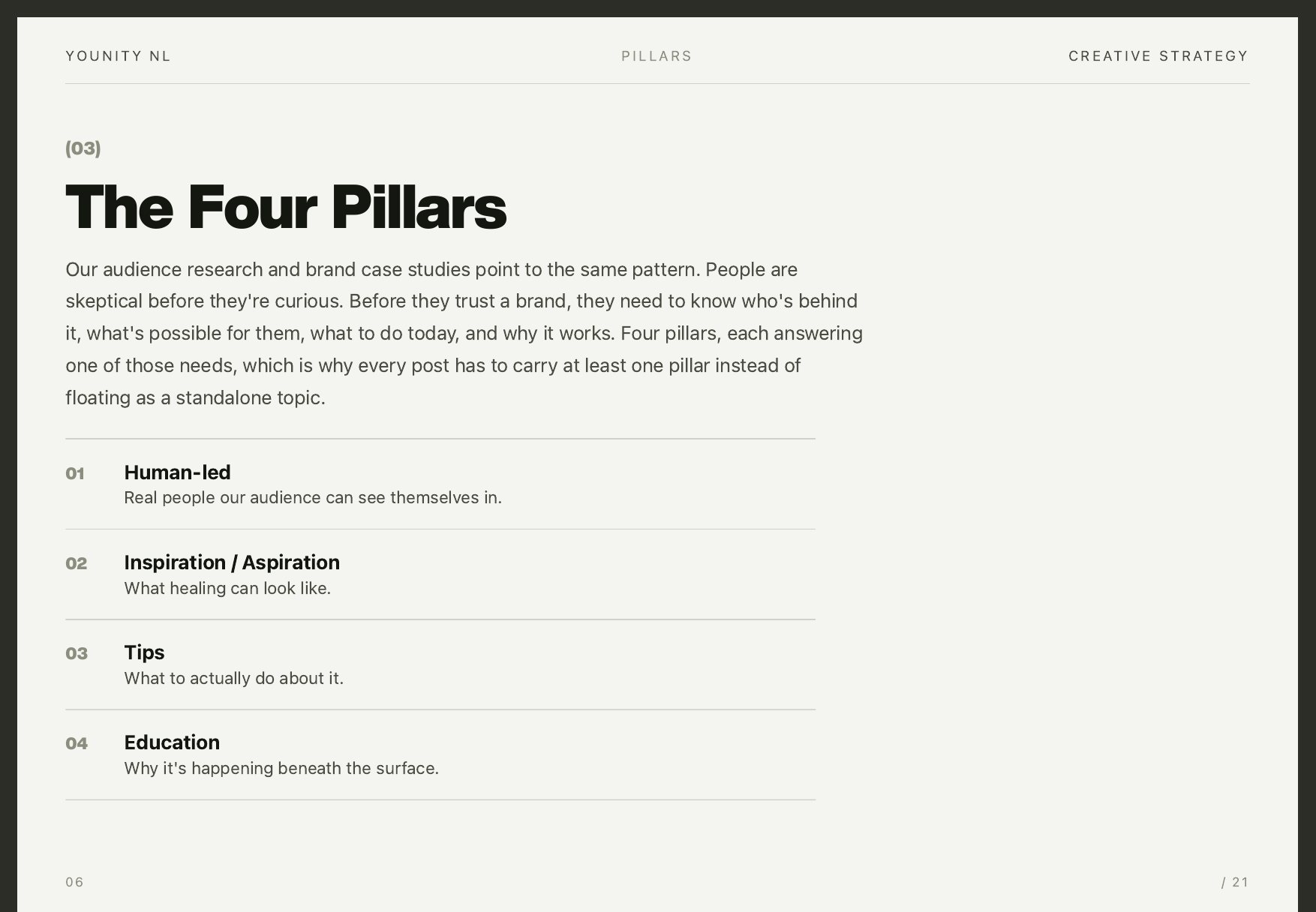 The four pillars